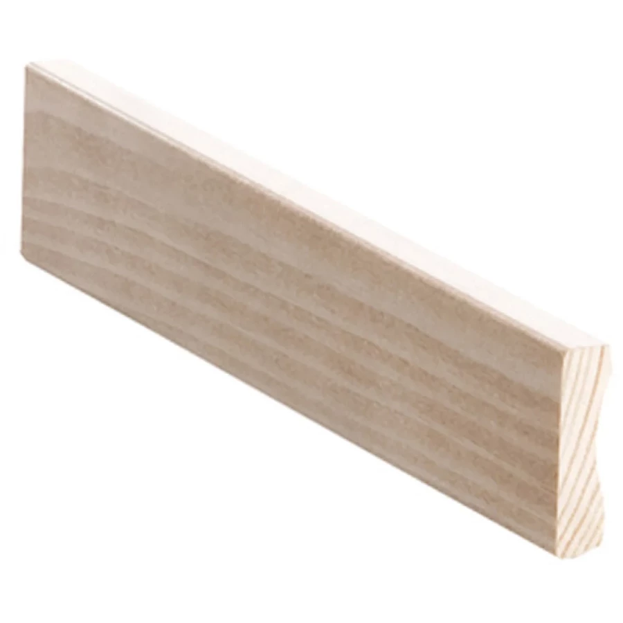 Jalkalista 12x42x3300mm Mänty Valkolakattu Tammensävy